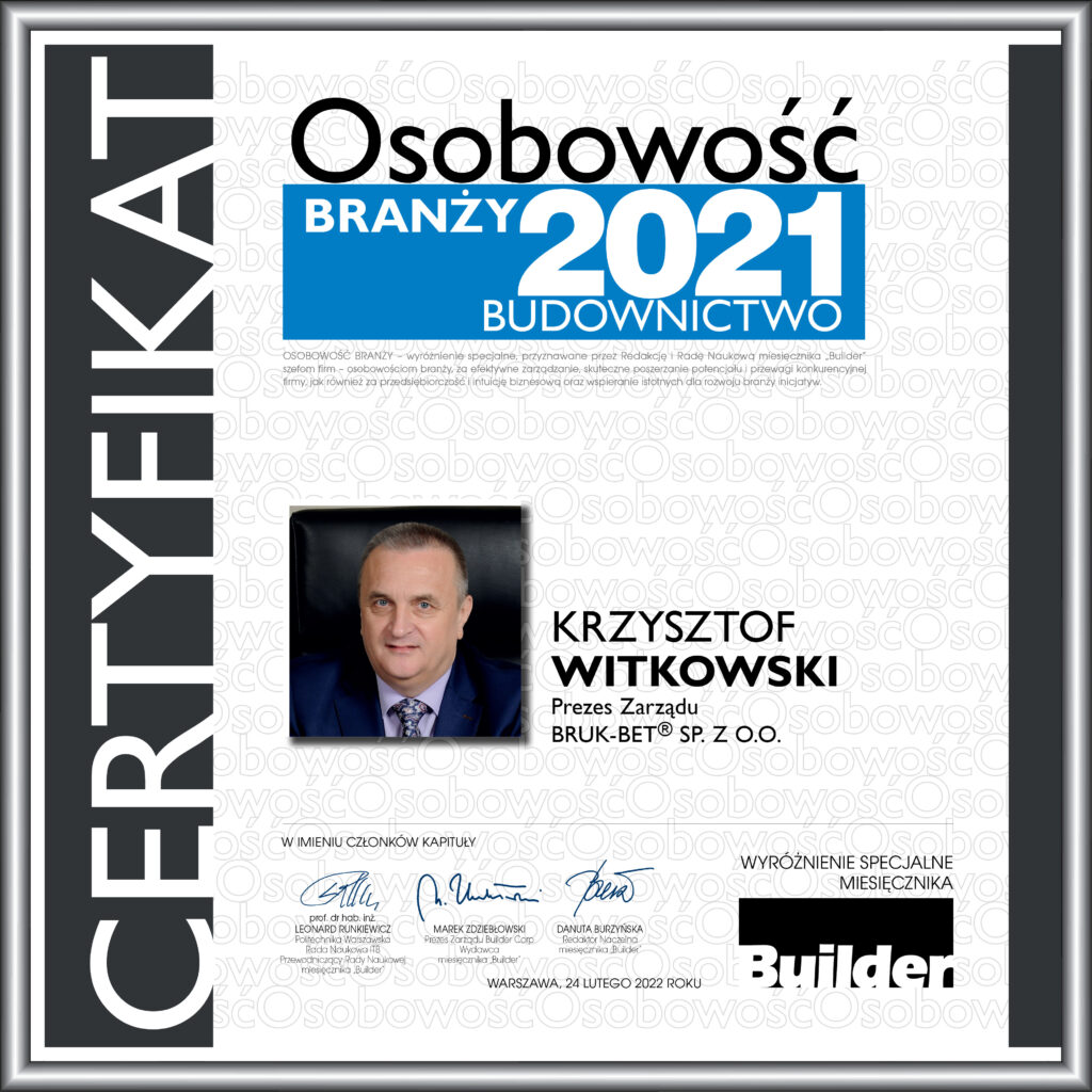 Osobowość roku 2021 - Krzysztof Witkowski